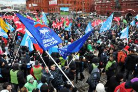 В Москве начались шествия за и против политики России в Крыму