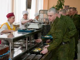 В воинских частях России будут выдавать еду по отпечаткам пальцев